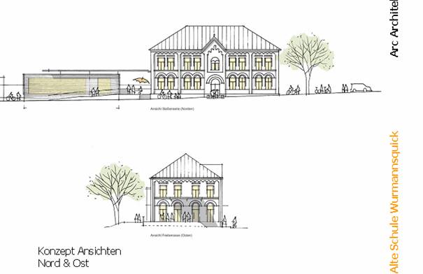 Ansicht Altes Schulhaus Wurmannsquick
